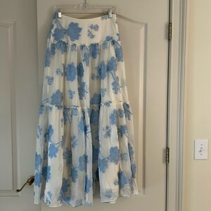 Loveshack Fancy maxi skirt